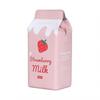 Cute Strawberry Milk Box Cross Body Purse Bag Waterproof PU Phone Shoulder