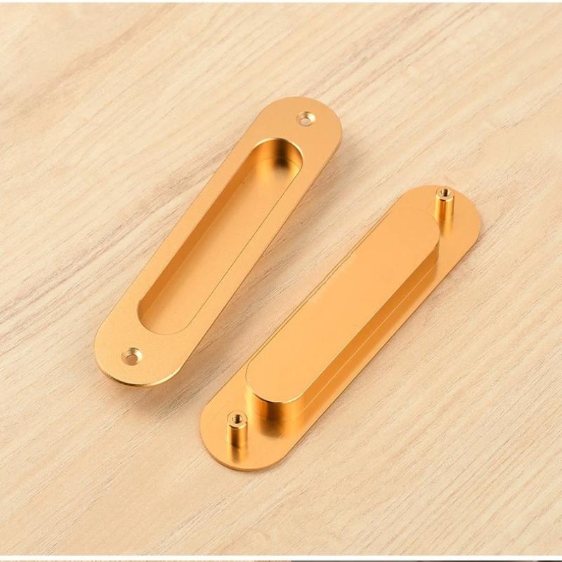 Sliding Door Hidden Pull Handle Cabinet Door Invisible Embedded Handle Kitchen Door Recessed Slot Handle For Sliding Doors
