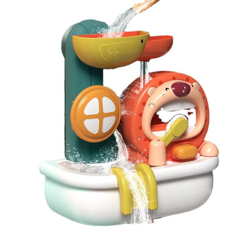 The Lion Brushes Baby Bath Toy Set Bath Toy Water Toy Bath Gifts for Children Boys and Girls From 2 Years