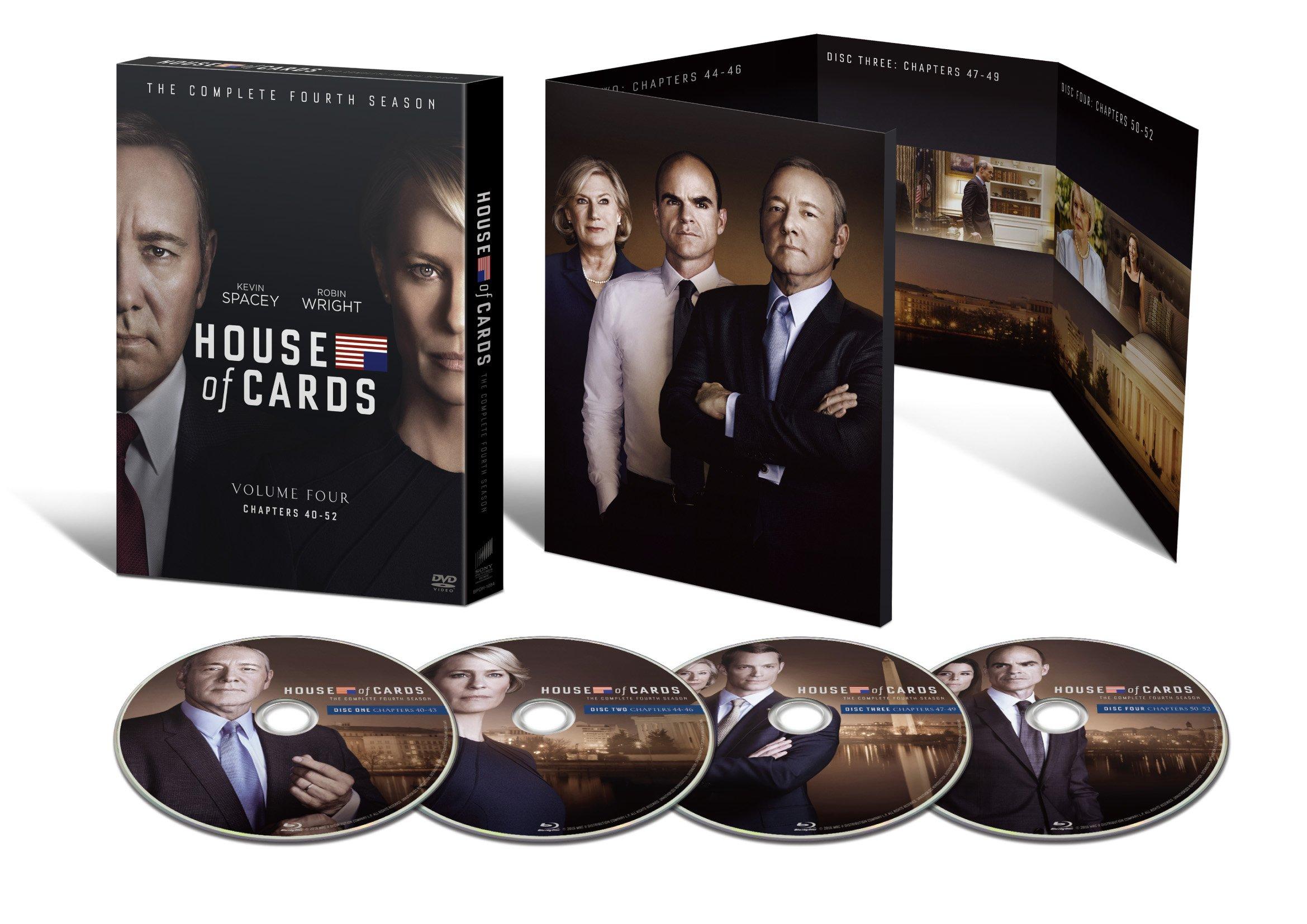 

House of Cards Season 4 DVD Complete Package Fully Supervised (David Fincher s Package)