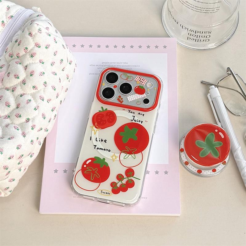 Vibrant Tomato Magnetic Full-Screen Case for iPhone 17 Pro Max / 16 / 15 / 14 iPhone 16