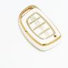 4 Button For Hyundai Sonata Ix25 I20 Creta Santa Fe Gls Reina Ix35 Grand I10 Elantra  Tucson Tpu Car Key Cover Case Keychain
