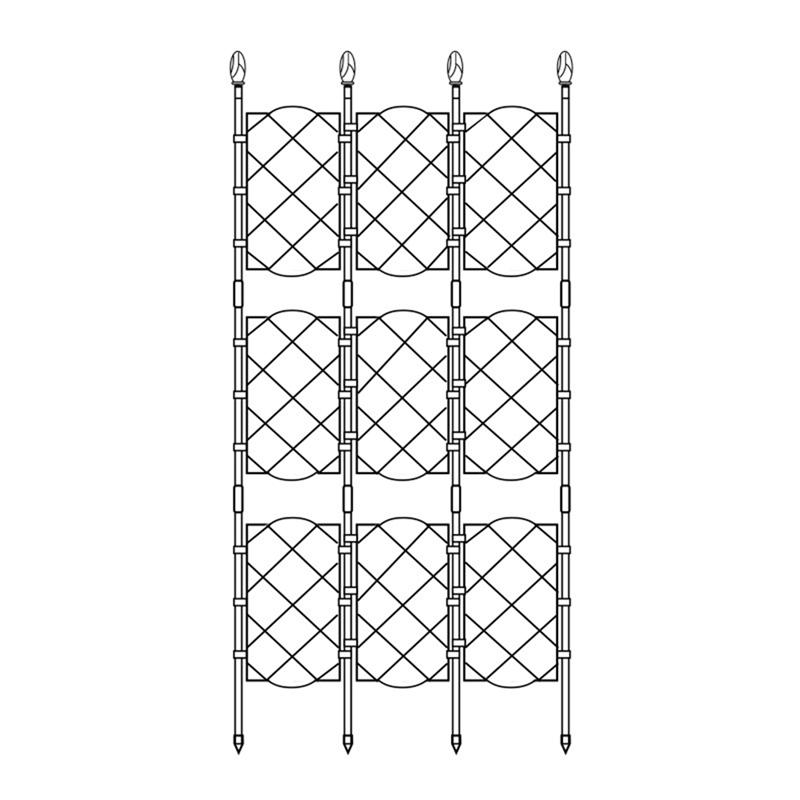 

BAAU Plant Climbing Rattan Frame Outdoor Climbing Plant Garden Trellis Potted Plant Trellis Plant Support Screen Style Frame чорний