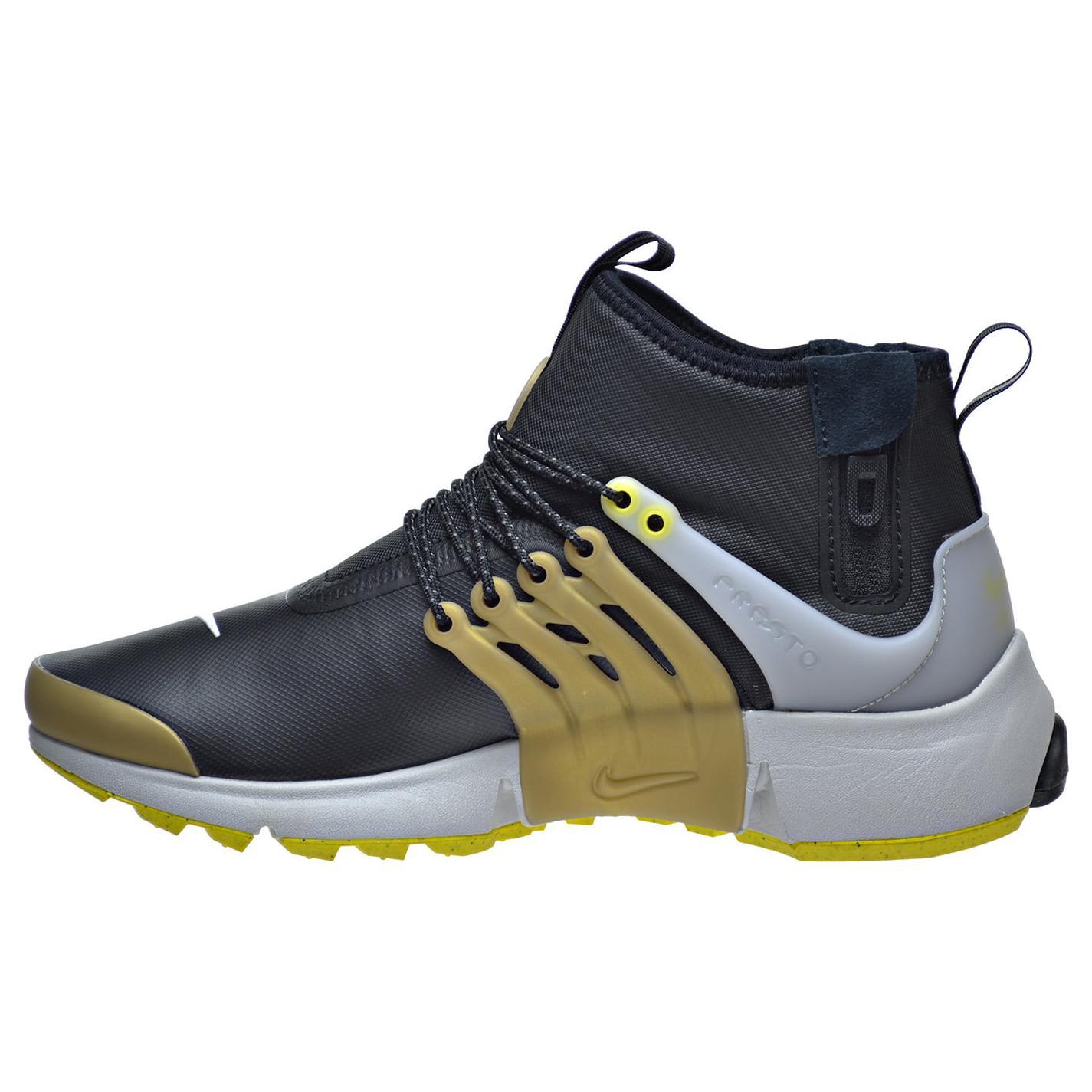 

новые Nike Air Presto Mid Utility Черный Желтая Полоса 42.5