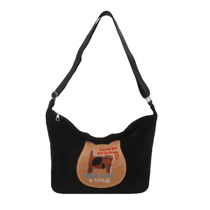 Stylish And Durable Korean Ins Cute Cartoon Tote Bag For Women Perfect For Winter Outfits