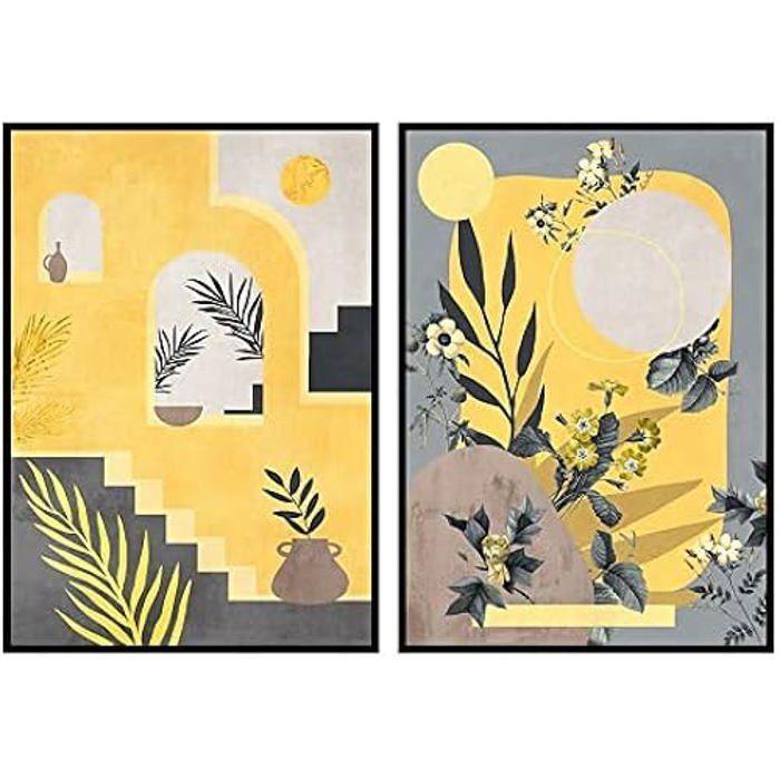 Décoration murale - DKD Home Decor - Tableau (2 pièces) - Multicolore - 83 x 4,5 x 123 cm - Contemporain