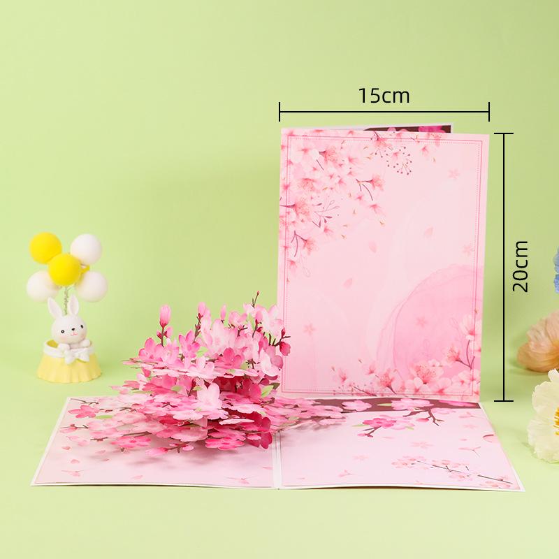 Popular 3D Handmade Christmas Bouquet Greeting Card