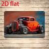 Vintage American Muscle Car Tin Sign Metal Wall Decor Garage