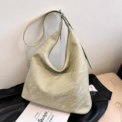 Nuova Borsa Estiva in Pelle Morbida Stile Coreano Borsa a Tracolla Tote Borsa a Spalla in Pelle PU Grande Capacità