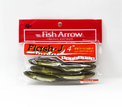 Fish Arrow Soft Lure Flash J 4 Inch 6 Piece Per Pack # 06 (9421)