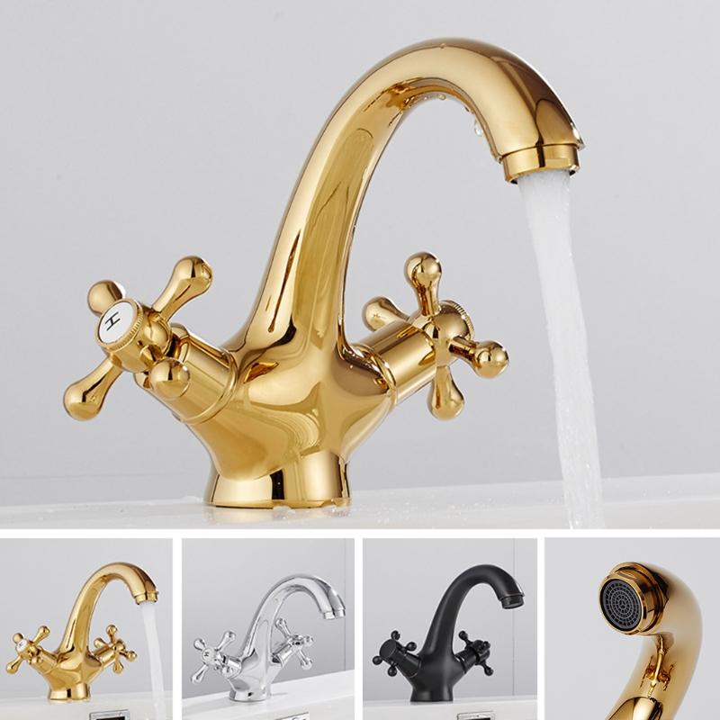 Badezimmerarmatur 4 Zoll Waschtischarmatur 2-Griff Centerset Badezimmerwaschbeckenarmatur