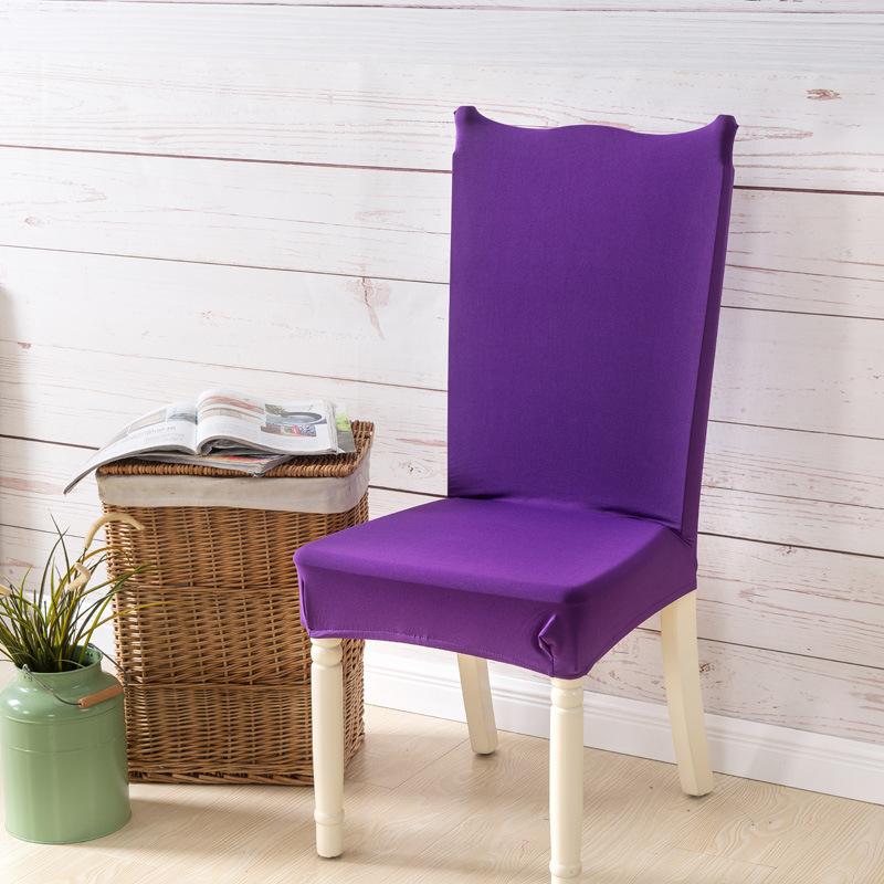 Household Elastic One-piece Hotel Dining Table and Chair Back Cover European Fabric Seat Cover Chair Stool Cover Dining Chair Cover