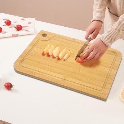 Bamboo Cutting Boards for Kitchen Double-Sided Chopping Board Large Multi-Functional Fruit Cutting Board for