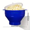Mikrovågsugn Silikon Popcorn Maker Livsmedelskvalitet Vikbar Hög Kvalitet Kök Enkla Verktyg DIY Gör Popcorn Hink Skål med Lock Skålar