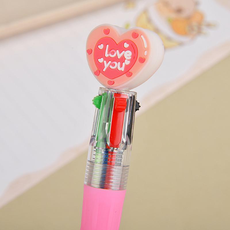 5/10/15Pcs Offices/Campuses/Birthdays/Valentine'S Day Gifts Casual Style Novel Heart-Shaped Retractable Ballpoint Pen Set