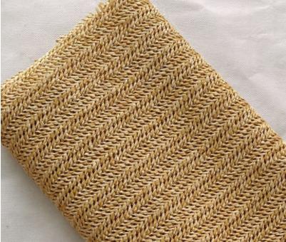 90x140cm Eco-Friendly PP Raffia Woven Fabric Breathable Handmade PP Straw Hand Knit Fabric DIY Beach Straw Hand Bag Material