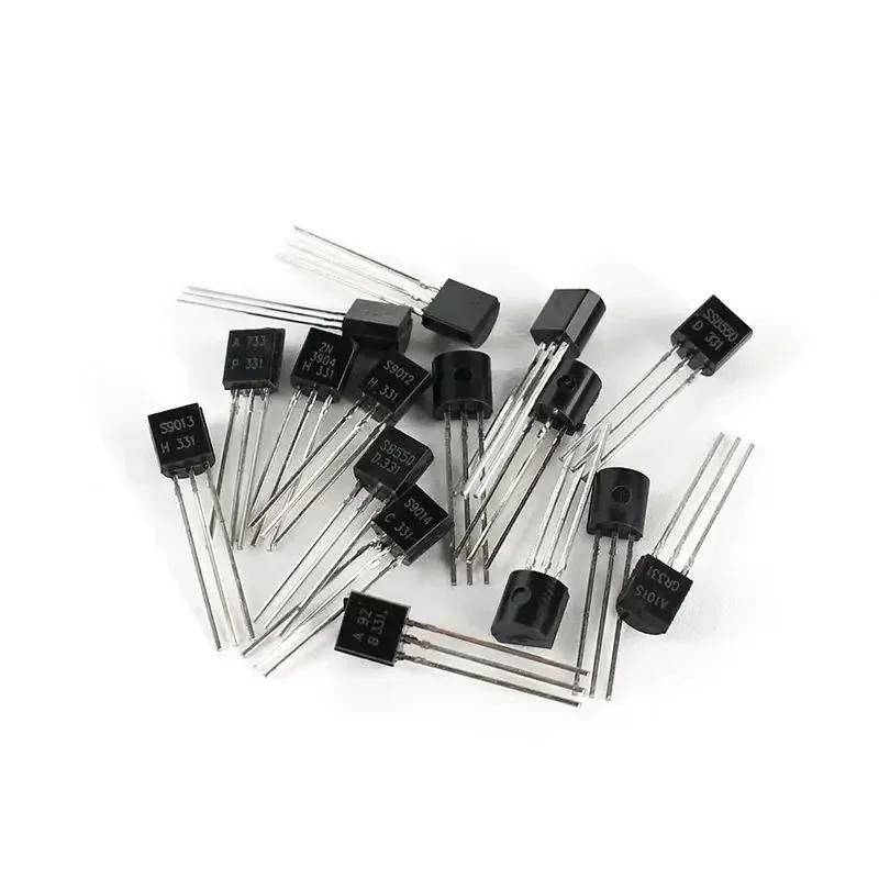 100/160/170PCS Transistors Set S9012 2N2222 S9018 A1015 C1815 A42 2N5401 A733 C945 S8050 S8550 2N3906 NPN PNP Electronics Kit