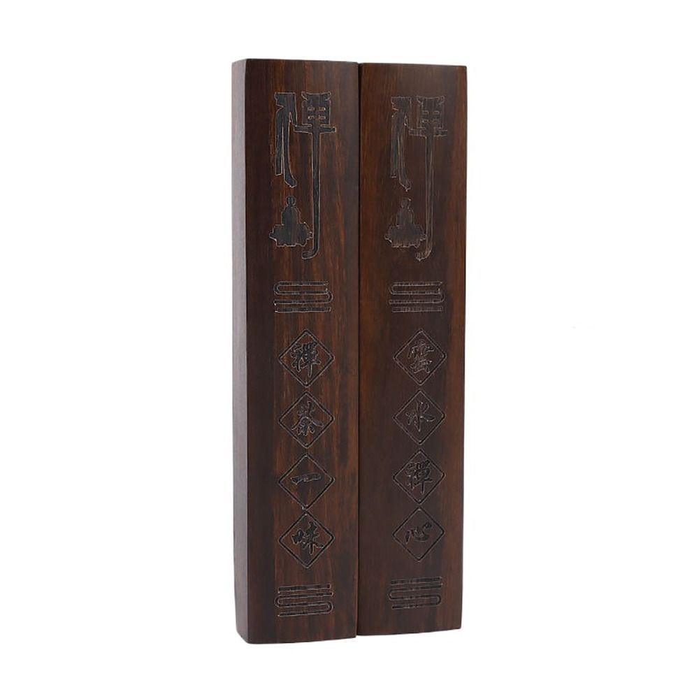 1Pair Natural Wood Paperweight Retro Calligraphy Tool Ancient Chinese Paper Weight  Art Supplies