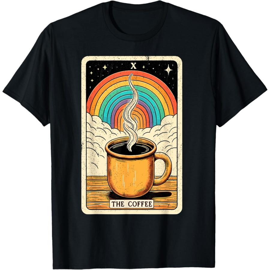 The Coffee Tarot Card Coffee Lover Funny Coffee T-Shirt S