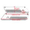 1 Pair Motorcycle Hard Saddlebag Latch Cover For Harley Touring Road King Street Glide Electra Glide Ultra-Classic FLT 1993-2013