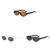 Vintage European Style Oval Cat Eye Sunglasses With Uv400 Protection For Fashionable Outdoor Wear