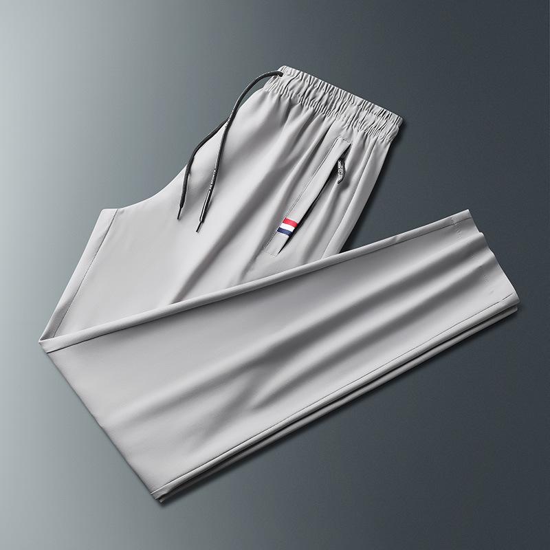 

Мужские осенние спортивные повседневные дышащие брюки длиной девять точек с модным принтом логотипа M