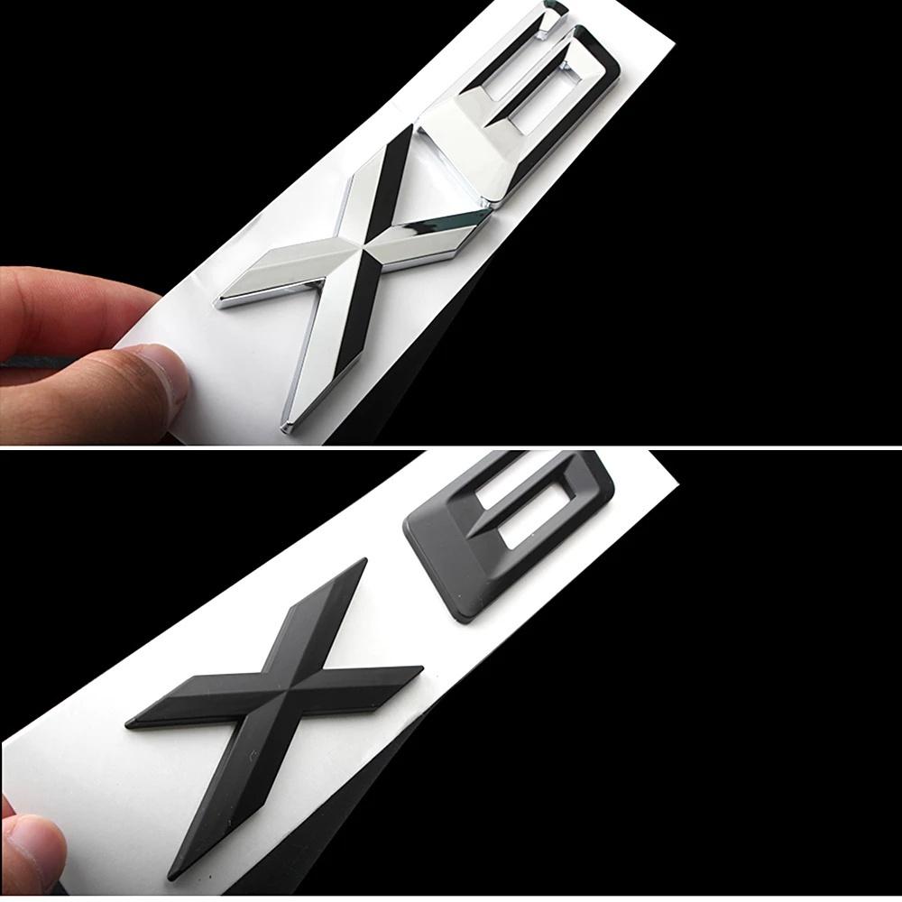 For  Emblem Badge X1 X3 X4 X5 X6 GT Logo Car Rear Tail Sticker