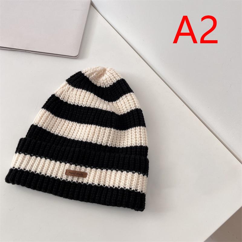 Knit Beanie Hat Women Men Elastic Winter Warm Brimless Hat Outdoor Coldproof Skullcap Bonnet