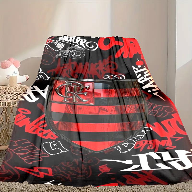 [1pc Rangers FC Blanket] All-Season Blanket - Cozy Blanket for Sofa Couch Home Decoration, Digital Printed Nap Blanket