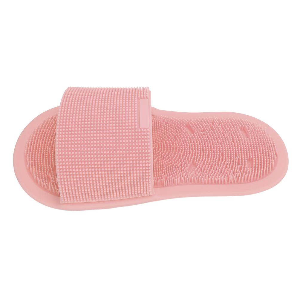 1 Piece Shower Foot Scrubber Soft Silicone Non Slip Suction Cups Foot Cleaner Slipper Without Bending