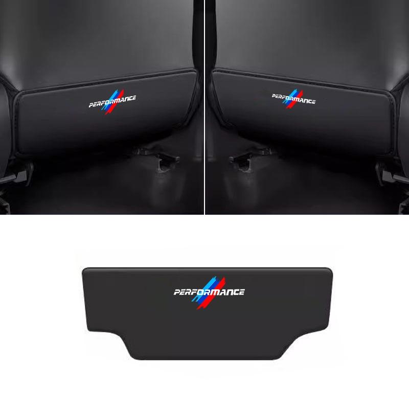 Car Seat Back Protector Mat Leather Prevent Dirty Anti Kick Pad For BMW M Performance F20 F40 F22 F30 E90 F32 F06 F07 F46 E60 M5