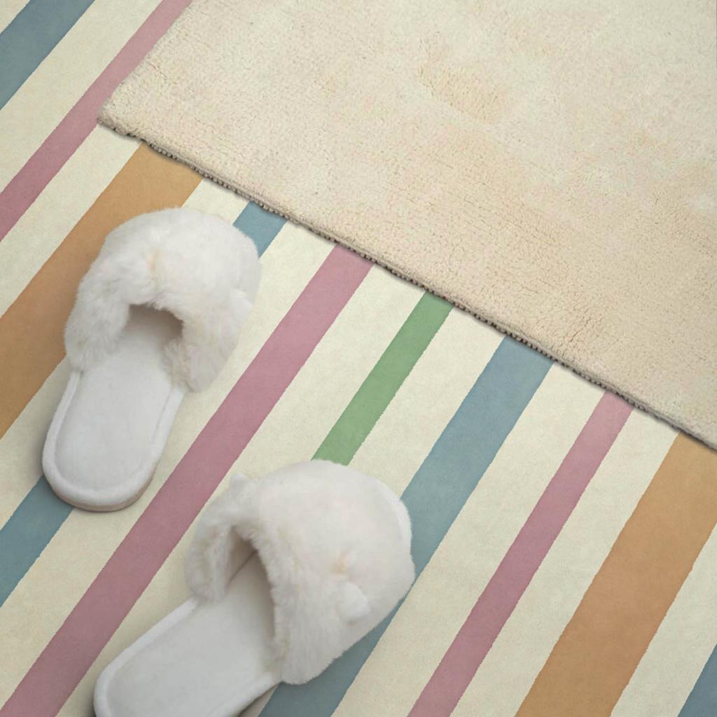 Self-adhesive Vinyl Printed Panel 120x60 Cm Multicolored Vertical Stripes