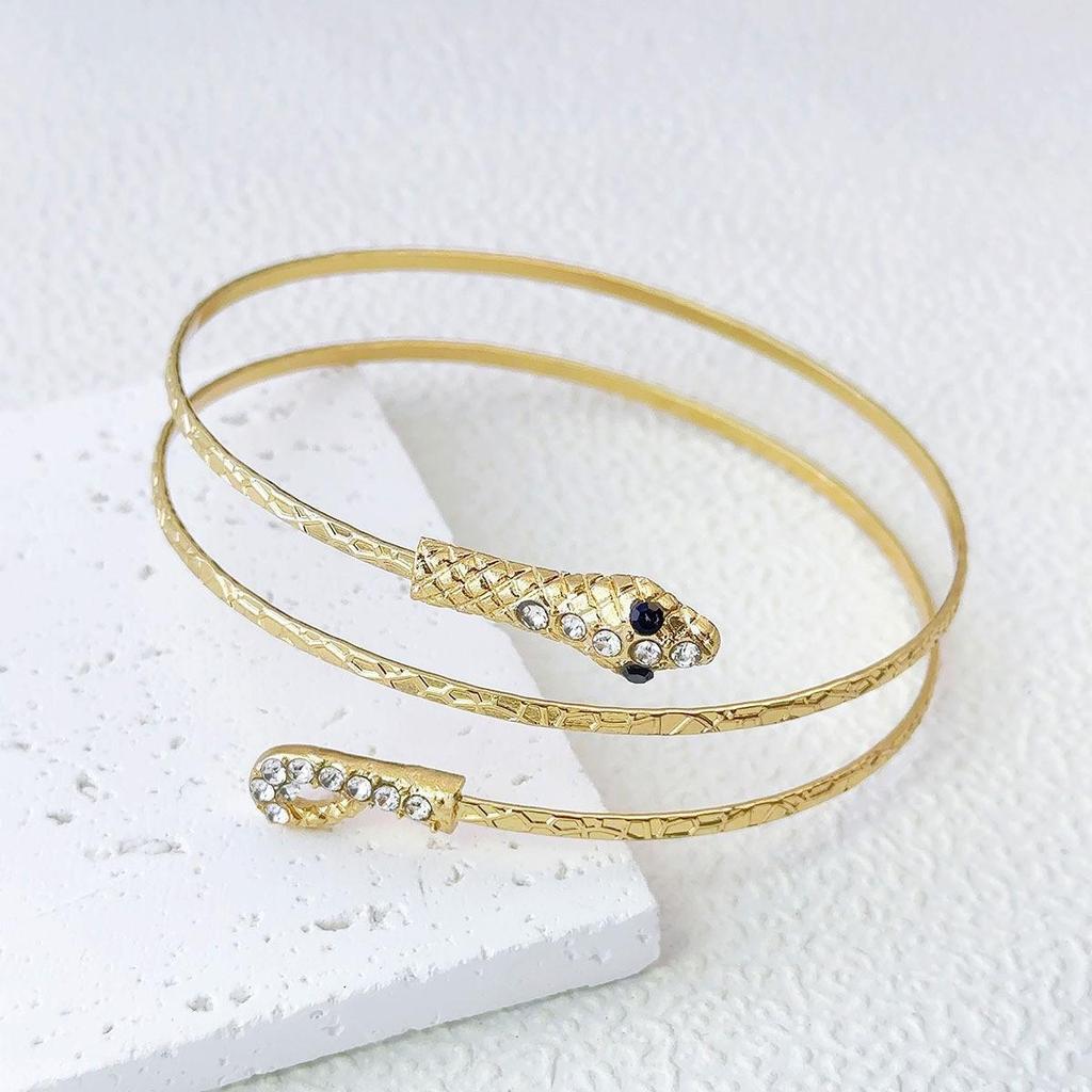 European-American Style Open Armlet: Trendy, Unique, and Elegant Cold-Style Bracelet.