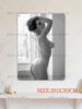 Tin Metal Plaque with Winter Female Pattern, Wall Art, Size 20x30cm, with Pre-drilled Holes, Suitable for Bedroom, Perfect for Gift