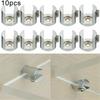 10 Stück Klemme Clip 6-12mm Bücherregale Halterungen Garten Glas
