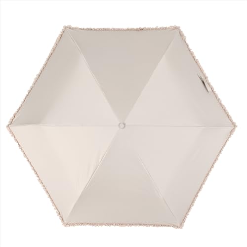 Nifty Colors Folding Umbrella, Light-Shielding Frill Slender Mini, 2384BG