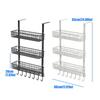 Wall Mount Or Over The Door 30cm Wide Kitchen Storage Shelf In Strong Metal Construction