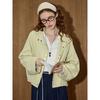 Korean Style Loose Casual Coolhut2025 Autumn Women's New Jacket with Baseball Collar