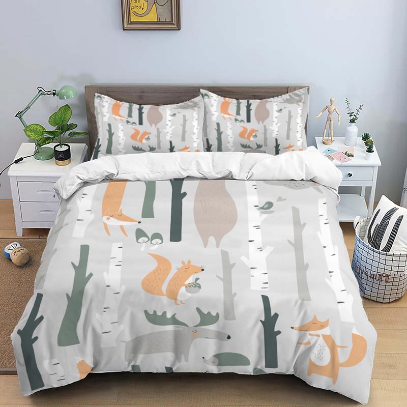 3D Bed set Beautiful Beach Bedding Bed Sets Modern Quilt Cover+pillowcases Winter California King Bedding Sets Jogo De Cama Bed