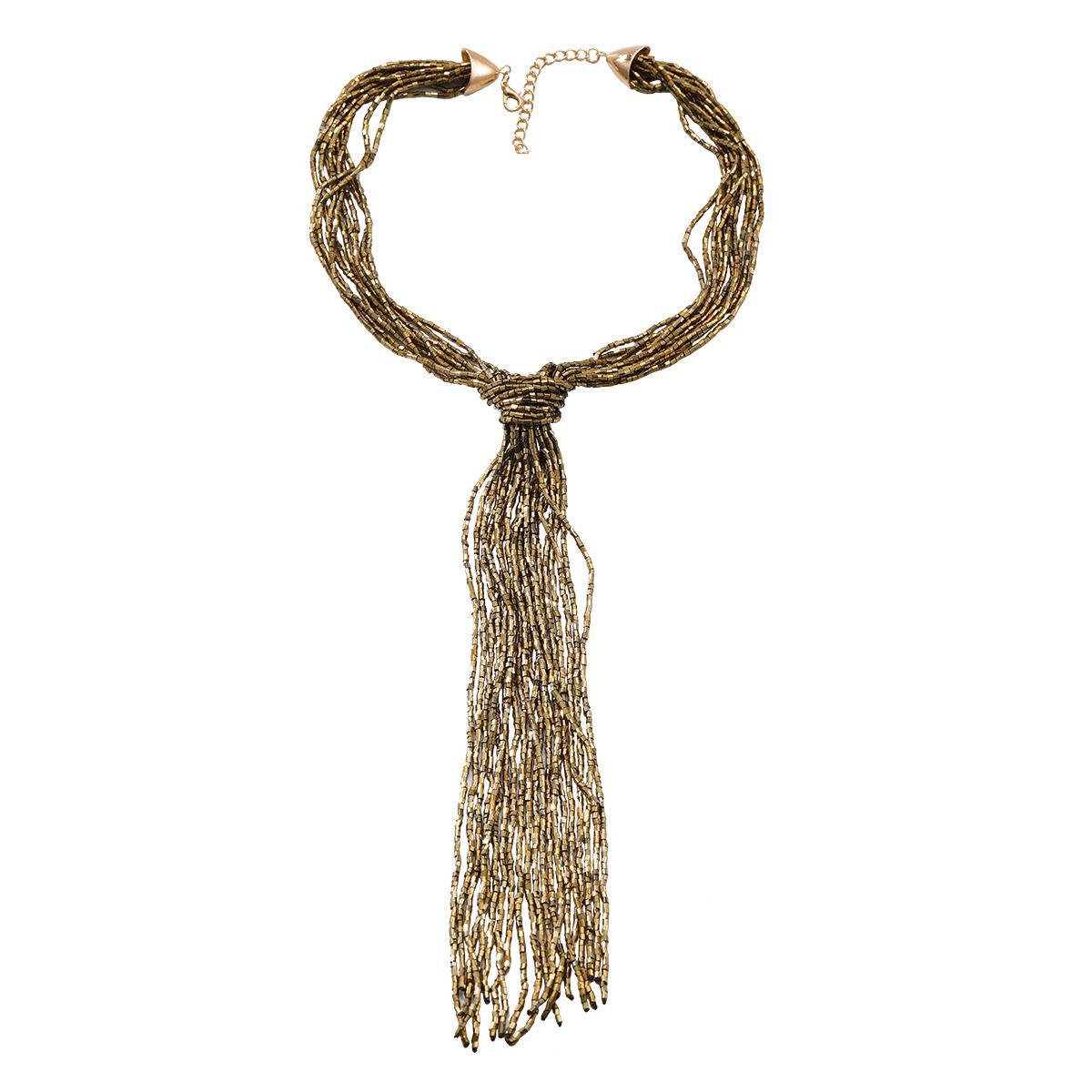 

Винтажное многослойное ожерелье с кисточками: Персонализированная мода для одежды на все случаи жизни темные хаки