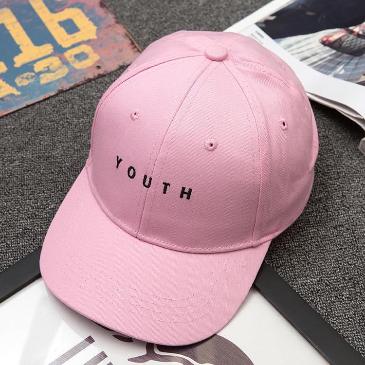 Hat Men'S And Women'S Side Embroidery Love Letter A Baseball Cap, Spring And Summer Outdoor Leisure Curved Brim Cap