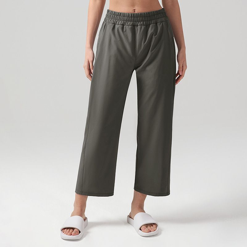 

Lu Same Style Loose Sports Pants Female 2025 New Arrival Draping Effect Straight-leg All-Match Sweatpants Casual Fitness Pants Yoga Pants Slate Brown 6/M