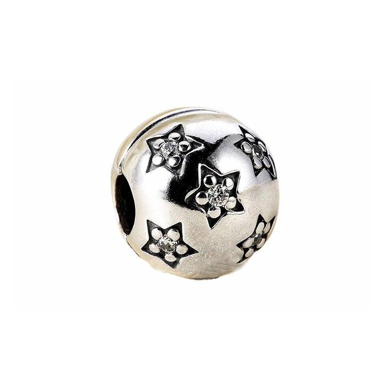 Pandora Starry 925 silver clip silver 791058CZ