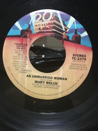 

7inch Record MARY WELCH - An Unmarried Woman TC2375 20TH CENTURY FO 1978 US Dance & Electronica Used