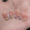 Verlaufende Bernstein-Goldfolie Abnehmbare Nagelsticker - Herbst/Winter-Kollektion