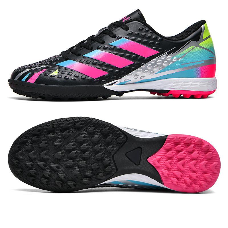 Cheap Youth Leather Feet Men's and Women's Low-top Children's Broken Nails Training Students Spikes Artificial Turf Football Shoes