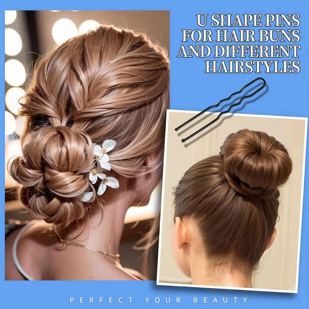 300Pcs Black Hairstyle Hair Pins Kit U-Shape Pins Hair Styling Accessories Daily Use