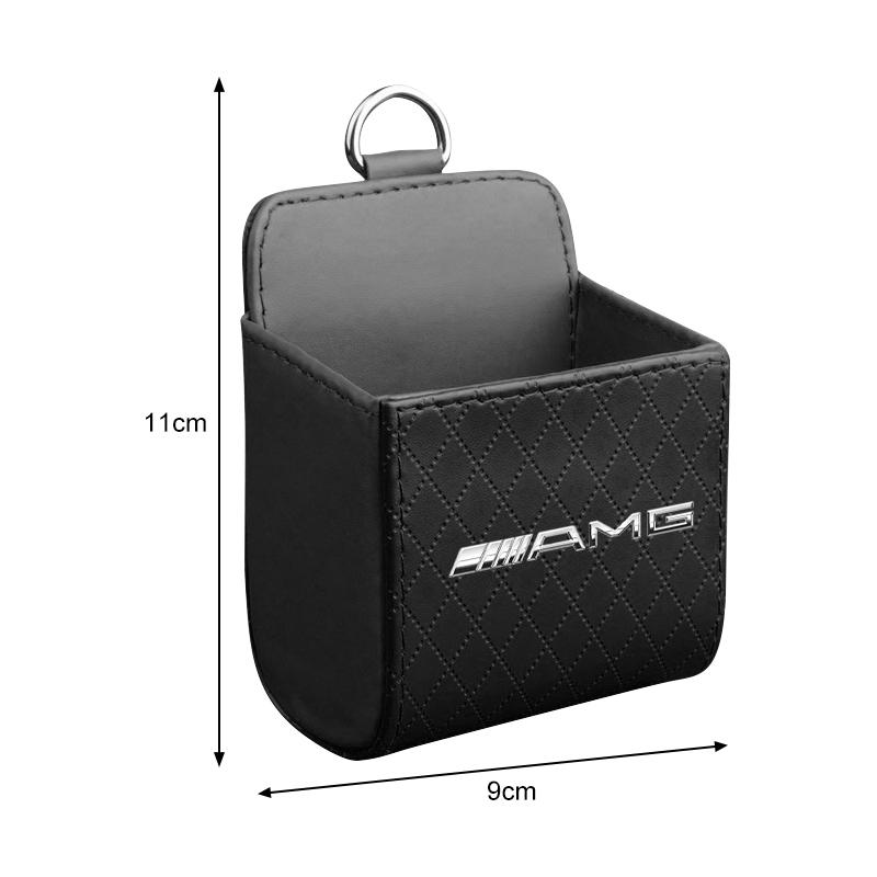 1Pcs Car Air Outlet Storage Box Phone Glasses Organizer Car Goods For Mercedes Benz AMG W212 W205 W246 W176 W213 GLC GLE GLS ML Welcome Laser Logo