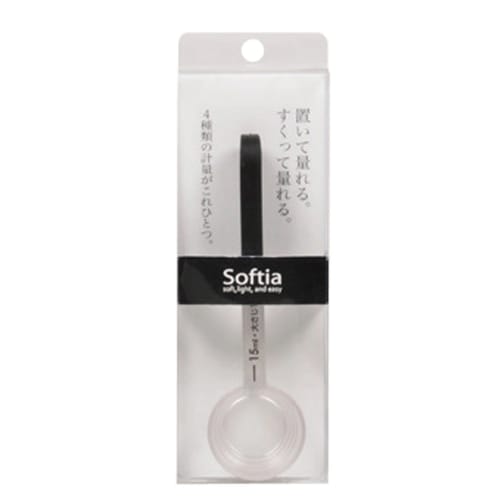 PEARL METAL Softia Measuring Spoon, Black, C-3699