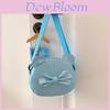 Childrens Single Shoulder Bag Pu Material Breathable Durable Girls School Cute Bow Design